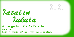 katalin kukula business card